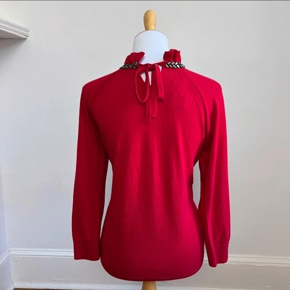 EMBELLISHED-NECK TOP - Picture 6 of 12